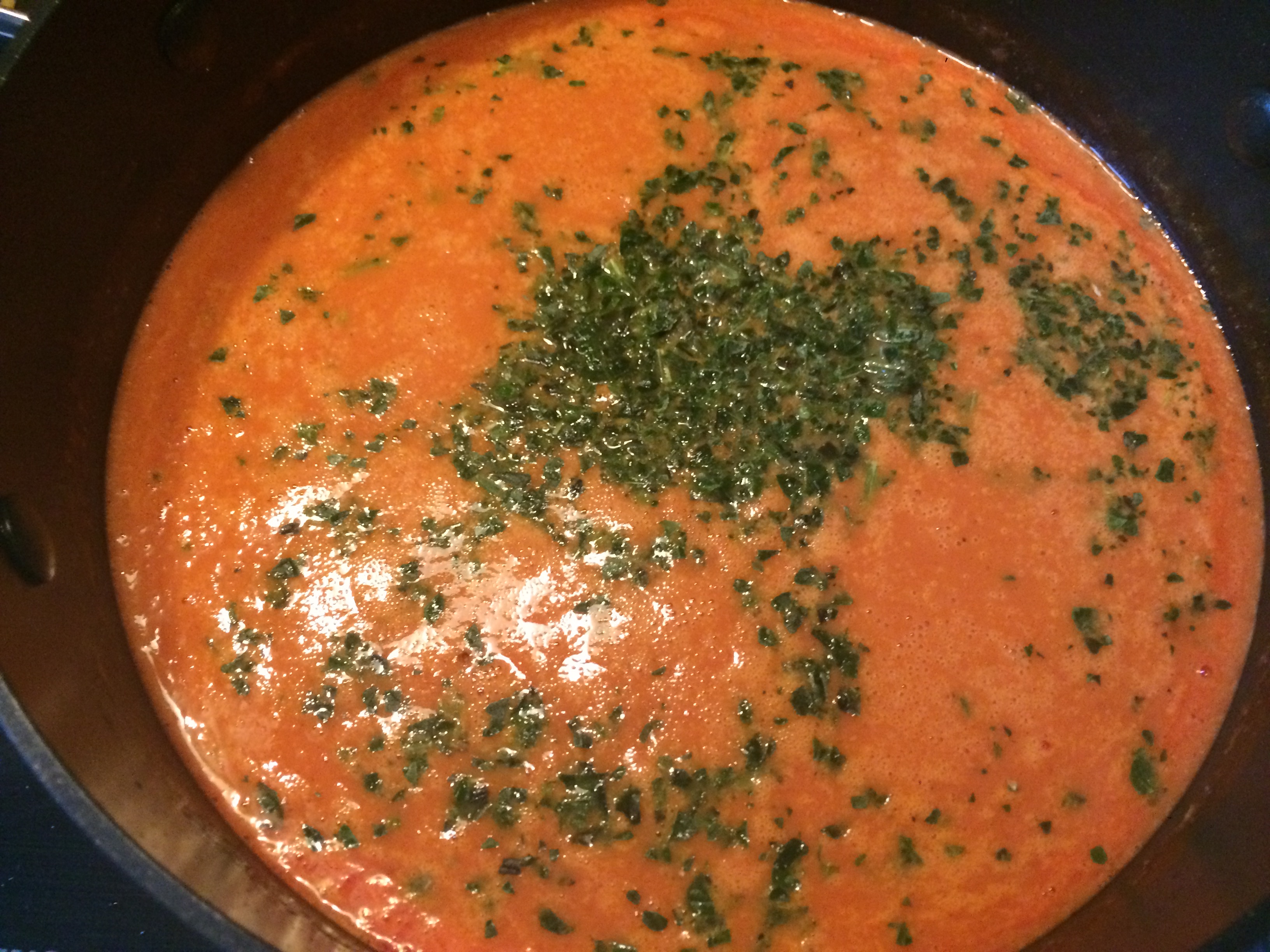 Cremige Tomatensuppe mit Sherry | Juli´s Pink Kitchen Cremige Tomatensuppe mit Sherry | Juli´s Pink Kitchen